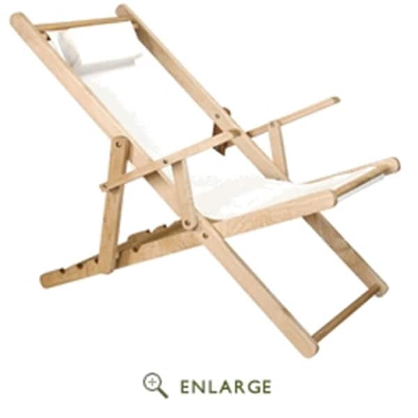 Casual Home 114-00-011-12 Sling Chair, Natural Frame with Natural & Wheat Canvas CA627301 - main